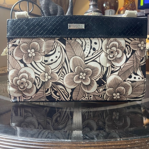 Miche Black Demi Purse Shell Floral Pattern Bag - Picture 1 of 8